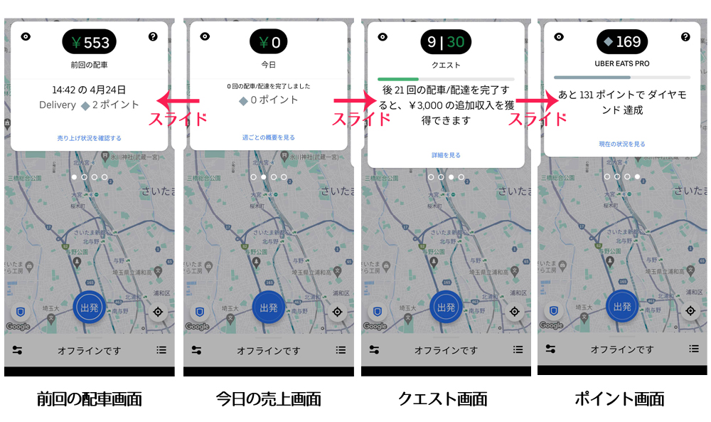 Uber Eats配達の流れ＆やり方解説【料理受取～お届けまで】